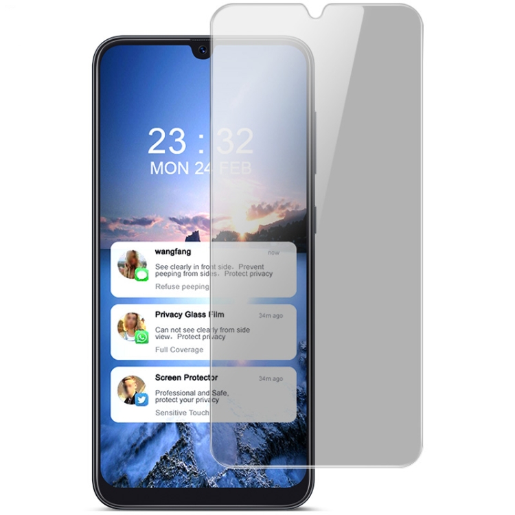 

For Samsung Galaxy M21 2021 IMAK HD Anti-spy Tempered Glass Protective Film