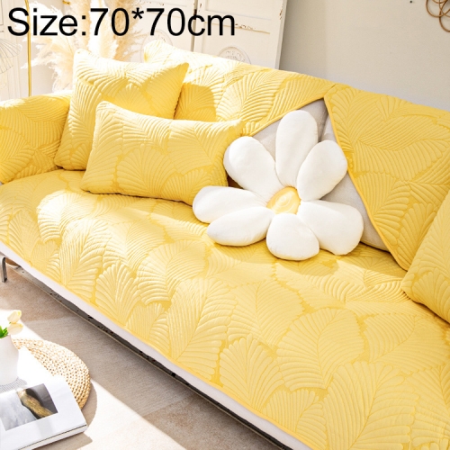 

Four Seasons Universal Simple Modern Non-slip Full Coverage Sofa Cover, Size:70x70cm(Banana Leaf Yellow)