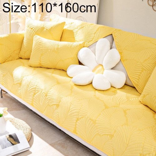 

Four Seasons Universal Simple Modern Non-slip Full Coverage Sofa Cover, Size:110x160cm(Banana Leaf Yellow)