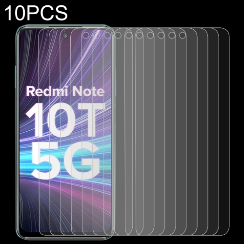 

For Xiaomi Redmi Note 10T 5G 10 PCS 0.26mm 9H 2.5D Tempered Glass Film