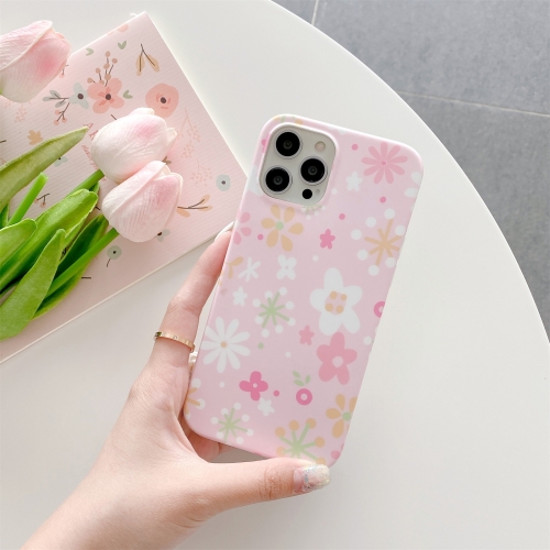 

Flower Pattern TPU Shockproof Protective Case For iPhone 12 Pro Max(Pink)