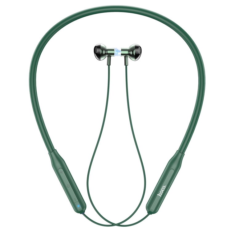 

hoco ES58 Bluetooth 5.0 Neck-mounted Magnetic Sport Bluetooth Earphone(Green)