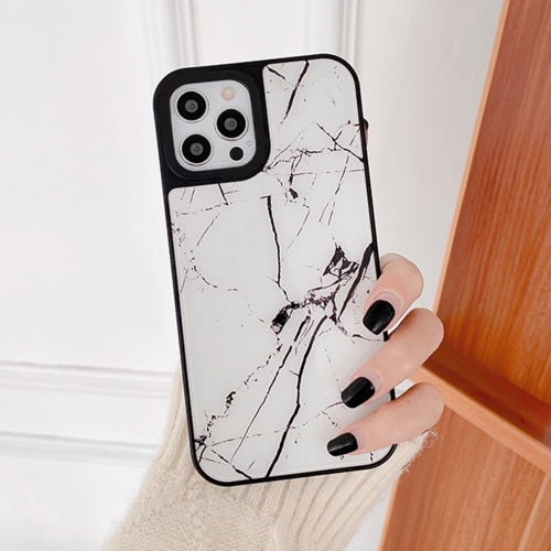 

Mirror Series Marble Pattern Protective Case For iPhone 11 Pro(White)