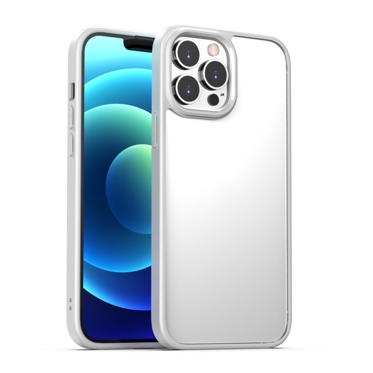 

Clear Acrylic + TPU Four-corner All-inclusive Shockproof Case For iPhone 13 Pro(White)