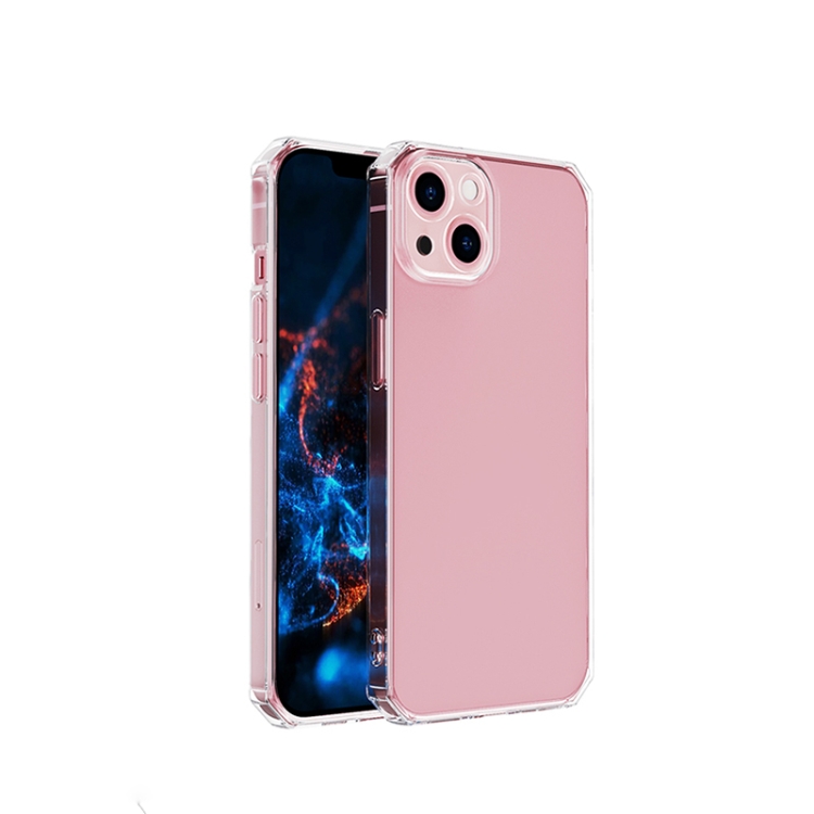 

Straight Side Octagonal Transparent Shockproof TPU Protective Case For iPhone 13