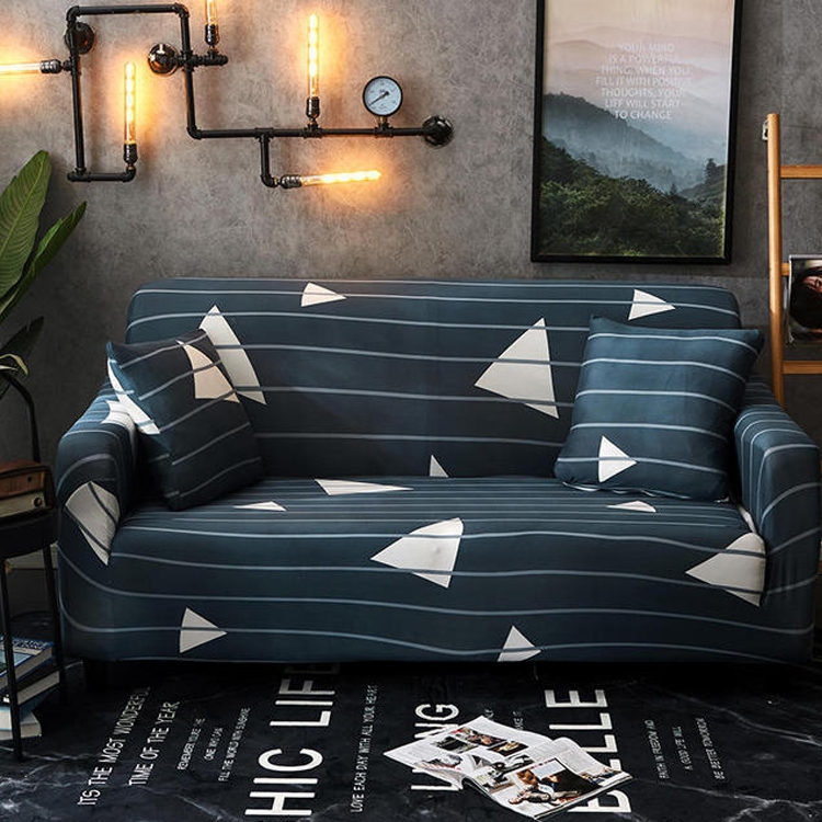

Double Seat Four Seasons Printing Full Coverage Elastic Non-slip Sofa Cover(Quiet)