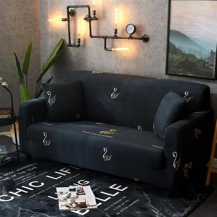 

Double Seat Four Seasons Printing Full Coverage Elastic Non-slip Sofa Cover(Taste)