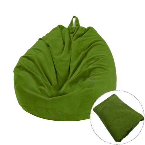 

Corduroy Lazy Bean Bag Chair Sofa Cover, Size:70x80cm(Green)