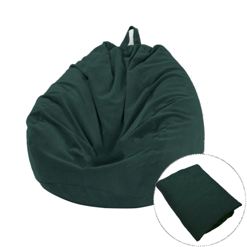 

Corduroy Lazy Bean Bag Chair Sofa Cover, Size:70x80cm(Dark Green)