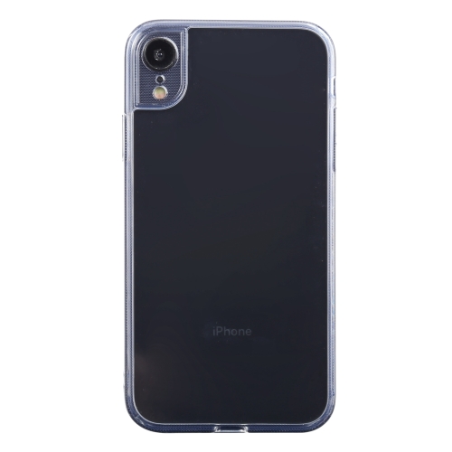 

Transparent Stepless Fine Hole Glass Protective Case For iPhone XR