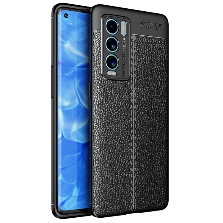 

For OPPO Realme GT Explorer Master Litchi Texture TPU Shockproof Case(Black)