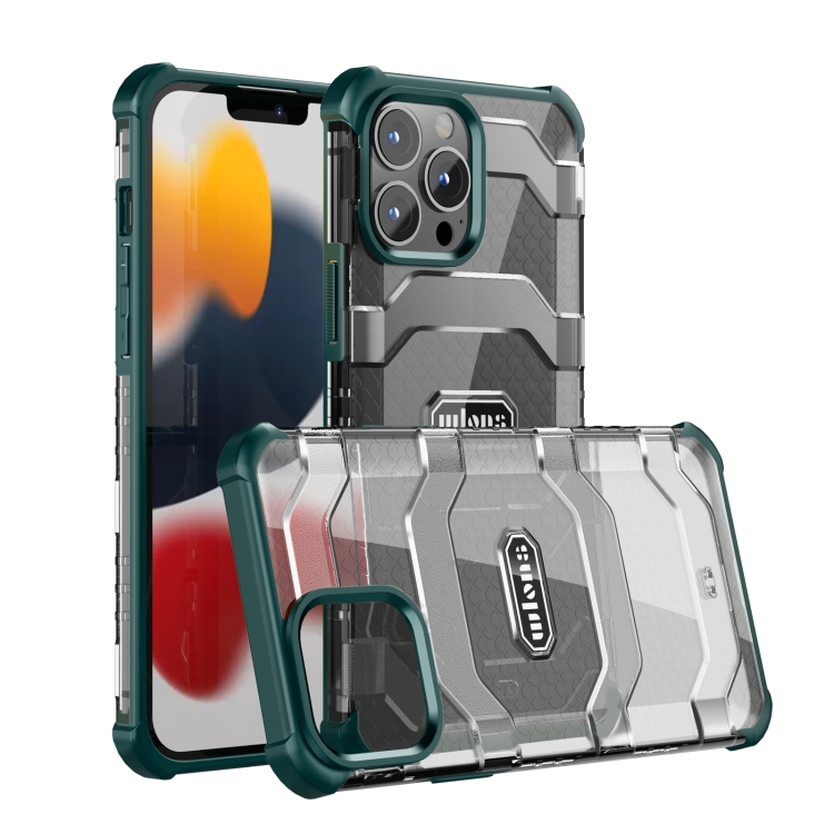 

wlons Explorer Series PC+TPU Protective Case For iPhone 13 Pro(Dark Green)