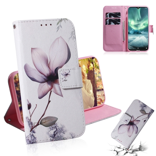 

For Nokia 7.2 Coloured Drawing Pattern Horizontal Flip PU Leather Case with Holder & Card Slots & Wallet(Magnolia)