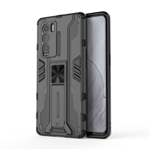 

For OPPO Realme Explorer Master Supersonic PC + TPU Shock-proof Protective Case with Holder(Black)