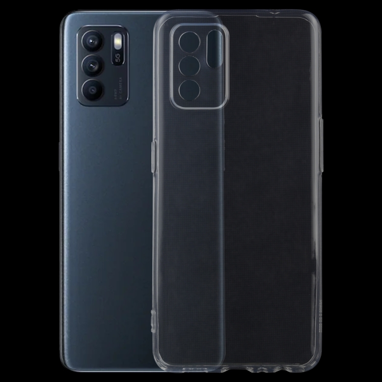 

For OPPO Reno6 Z 0.75mm Ultra-thin Transparent TPU Soft Protective Case