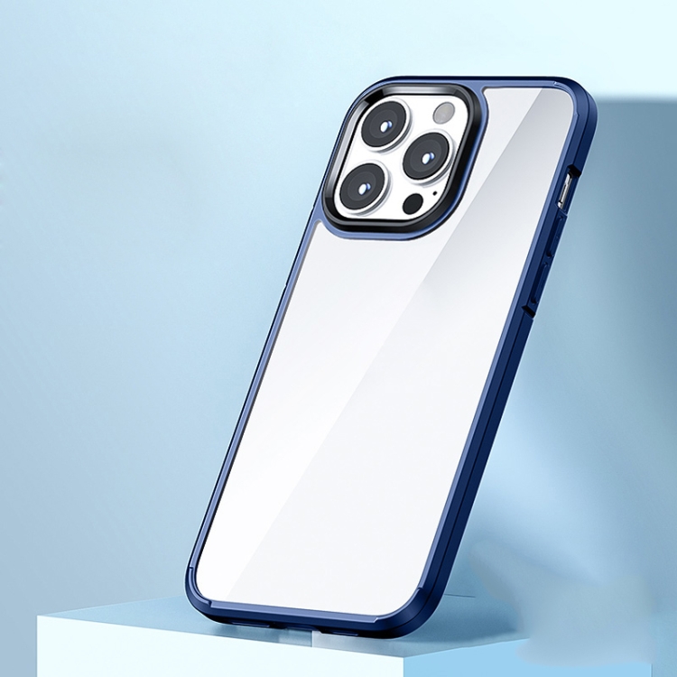 

wlons Ice Crystal PC + TPU Shockproof Case For iPhone 13 Pro(Blue)
