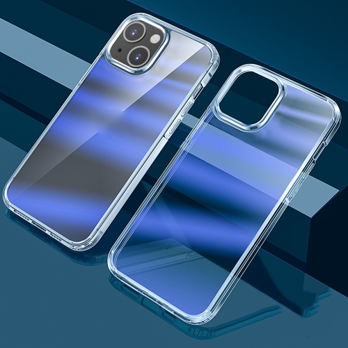 

wlons Dazzle Colour TPU + PC Transparent Protective Case For iPhone 13 mini(Blue Light)