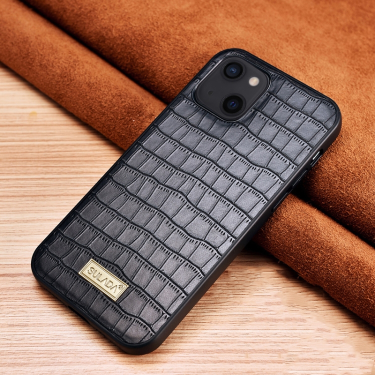 

SULADA Crocodile Texture TPU Protective Case For iPhone 13 mini(Black)