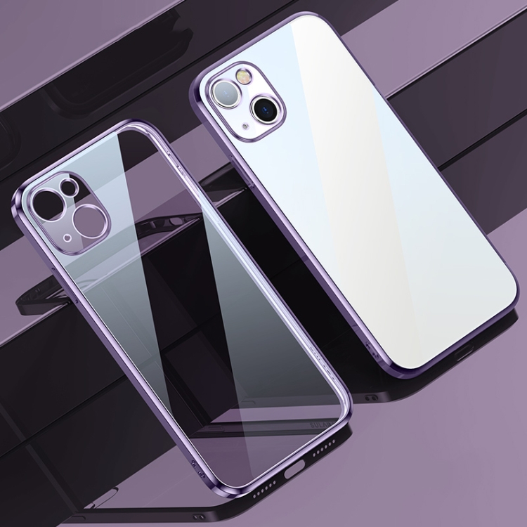 

SULADA Elastic Silicone Edge Frame + TPU All-inclusive Anti-fall Case For iPhone 13(Purple)