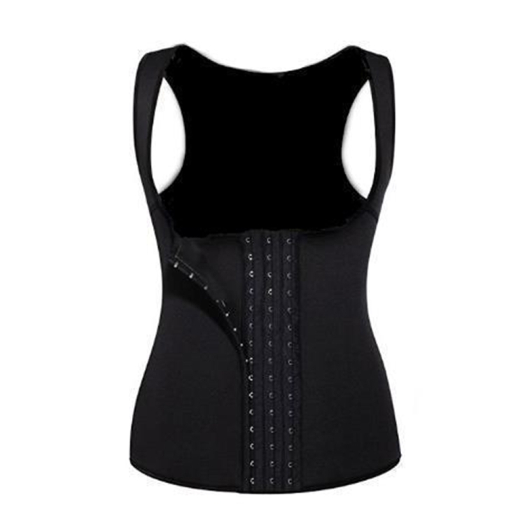 

U-neck Breasted Body Shapers Vest Weight Loss Waist Shaper Corset, Size:S(Black)