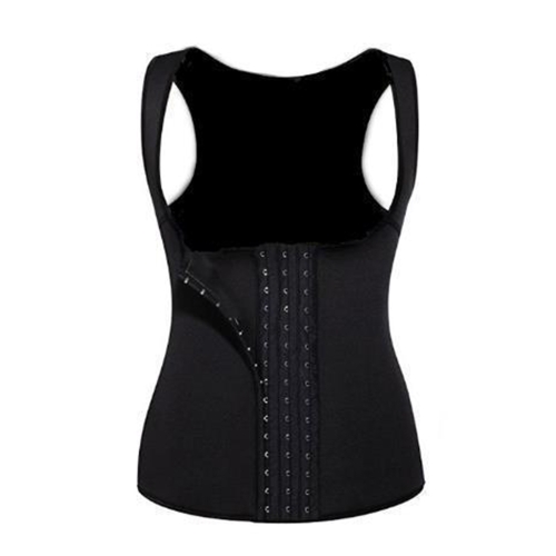 

U-neck Breasted Body Shapers Vest Weight Loss Waist Shaper Corset, Size:M(Black)