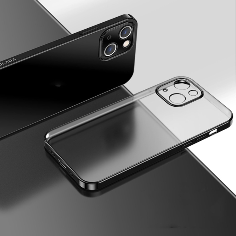 SULADA Electroplating Shockproof Ultra-thin TPU Protective Case For iPhone 13 Mini(Black)