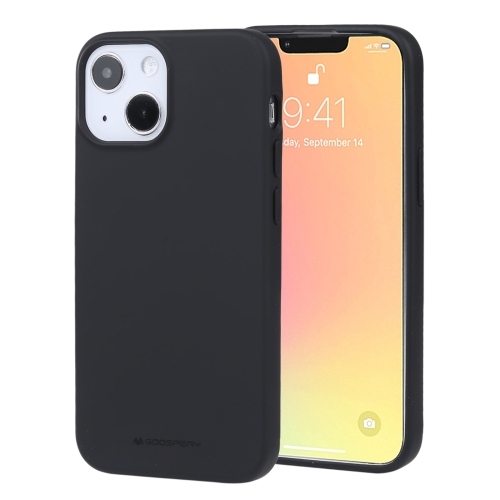 

GOOSPERY SOFT FEELING Liquid TPU Shockproof Soft Case For iPhone 13 mini (Black)