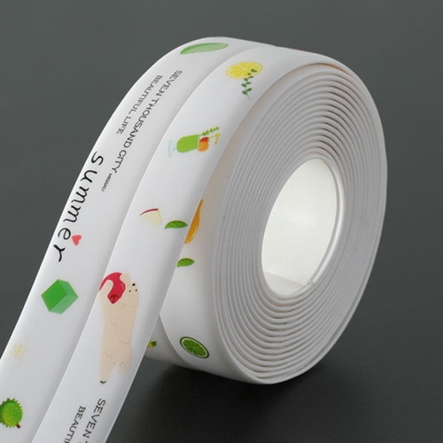 

Kitchen Beauty Stitching Stickers Waterproof Mildew Proof Moisture Proof High Temperature Sticker, Style:White Background(Colorful Fruits)