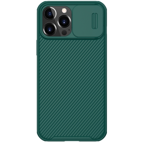 

NILLKIN Black Mirror Pro Series Camshield Full Coverage Dust-proof Scratch Resistant Phone Case For iPhone 13 Pro(Green)