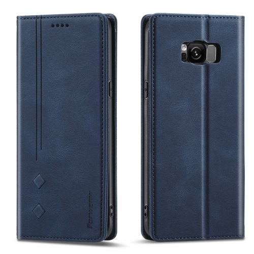 

For Samsung Galaxy S8 Forwenw F2 Series Magnetic Horizontal Flip Leather Case with Holder & Card Slots & Wallet(Blue)