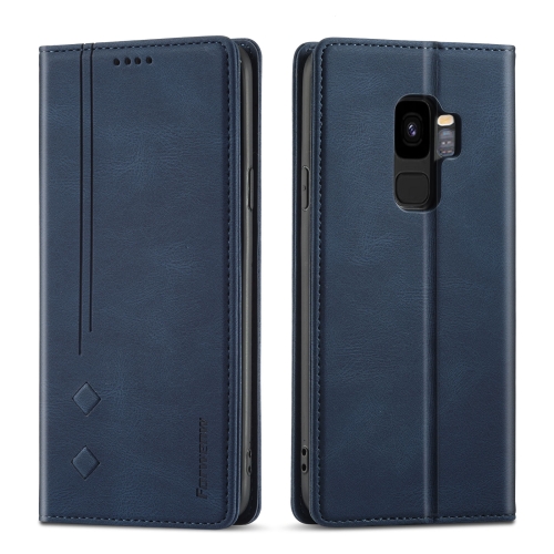 

For Samsung Galaxy S9 Forwenw F2 Series Magnetic Horizontal Flip Leather Case with Holder & Card Slots & Wallet(Blue)