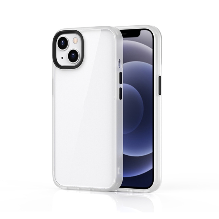 

Ming Shield Hybrid Frosted Transparent PC + TPU Scratchproof Shockproof Case For iPhone 13(Transparent)