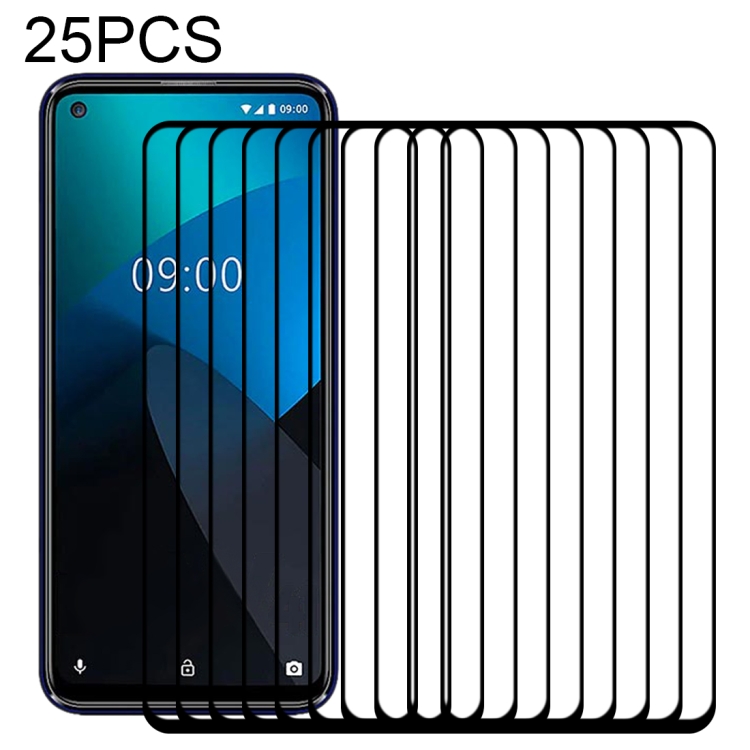 

For LG W41 25 PCS Full Glue Full Screen Tempered Glass Film
