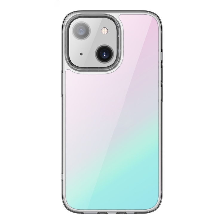 

Mutural Xuancai Series Colorful TPU Transparent Shockproof Protective Case For iPhone 13 mini(Pink)