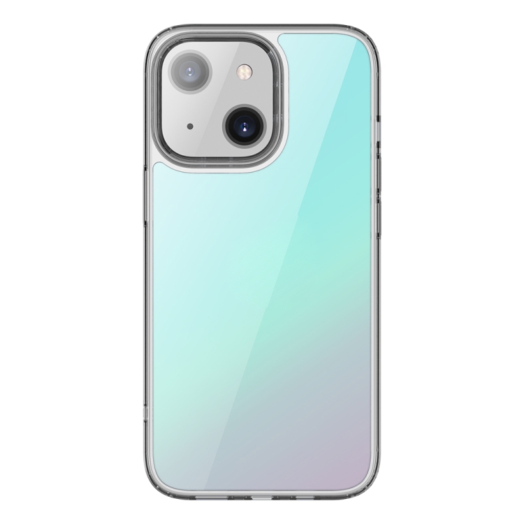 

Mutural Xuancai Series Colorful TPU Transparent Shockproof Protective Case For iPhone 13(Blue)