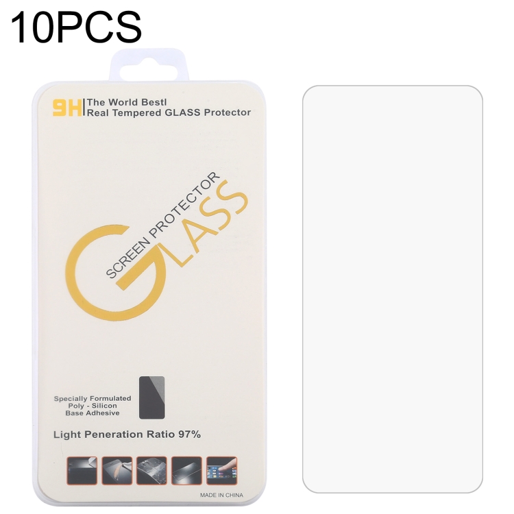

For Cubot Max 3 10 PCS 0.26mm 9H 2.5D Tempered Glass Film