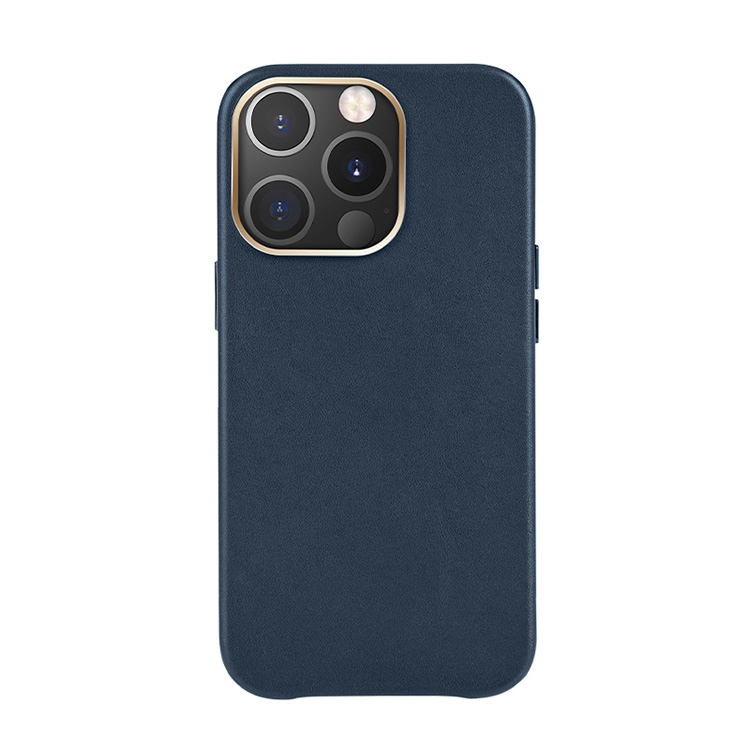 

Mutural Mingdian Series PU + PC Full Coverage Shockproof Protective Case For iPhone 13 Pro(Blue)