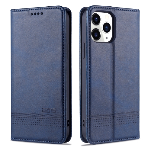 

AZNS Magnetic Calf Texture Horizontal Flip Leather Case with Card Slots & Holder & Wallet For iPhone 13 mini(Dark Blue)