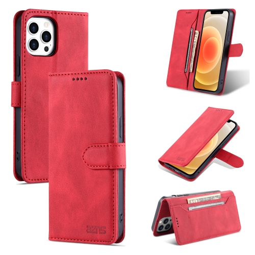 

AZNS Dream Second Generation Skin Feel PU+TPU Horizontal Flip Leather Case with Holder & Card Slots & Wallet For iPhone 13 mini(Red)
