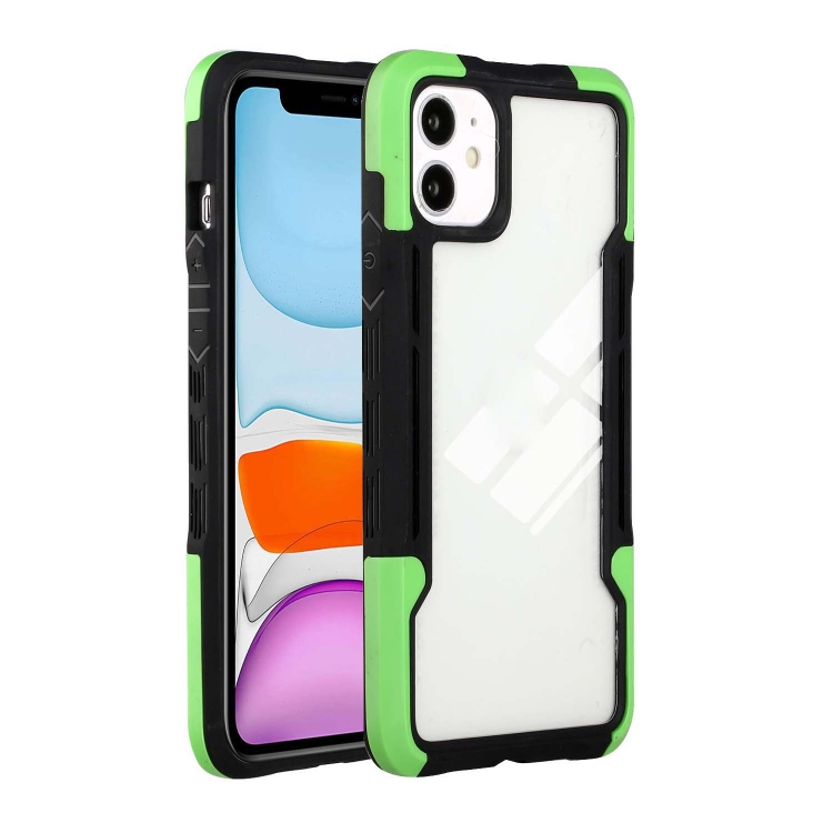 

TPU + PC + Acrylic 3 in 1 Shockproof Protective Case For iPhone 13(Green)