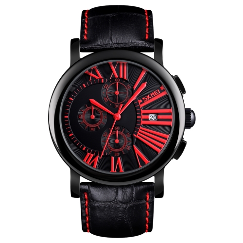 

SKMEI 9196 Men Calendar Timing Roman Numeral Dial Quartz Watch(Red)