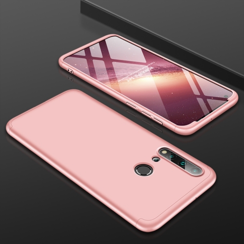 

For Huawei Nova 5i / P20 lite (2019) GKK Three Stage Splicing Full Coverage PC Protective Case(Rose Gold)