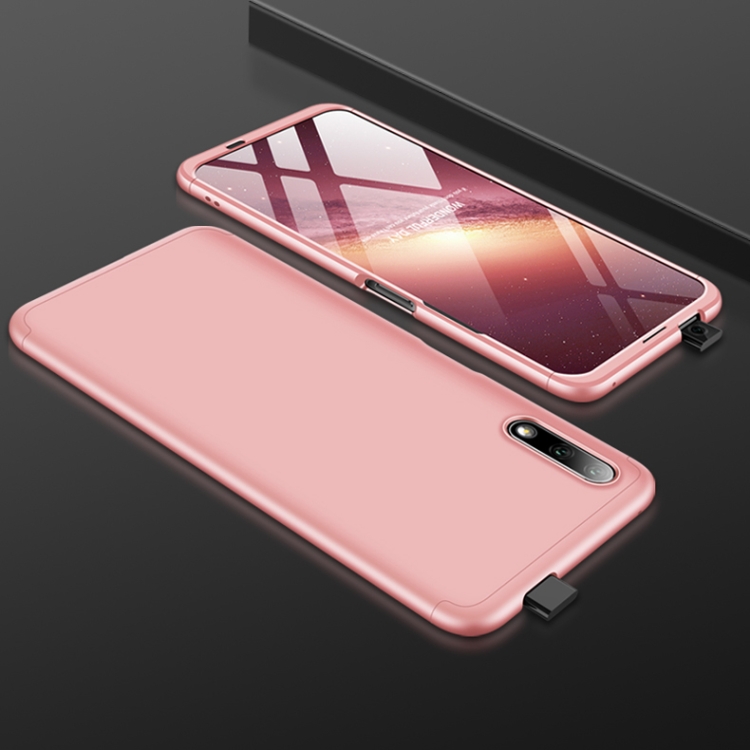 

For Huawei Honor 9X GKK Three Stage Splicing Full Coverage PC Protective Case(Rose Gold)