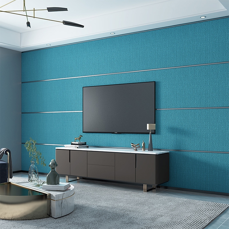 

Simple Fashion Solid Color Striped Texture Wallpaper Bedroom Decoration Television Background Wall Paper, Size:0.53x10m(Malachite Green)