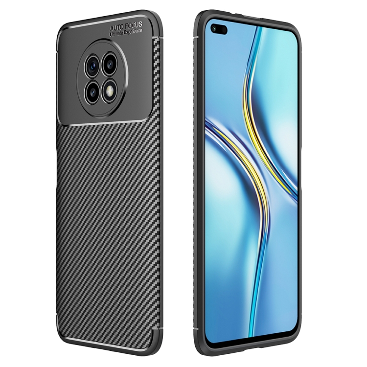 

Carbon Fiber Texture Shockproof TPU Case For Honor X20(Black)