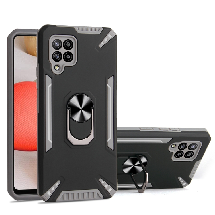

For Samsung Galaxy A42 5G PC + TPU Protective Case with 360 Degrees Rotatable Ring Holder(Gray)
