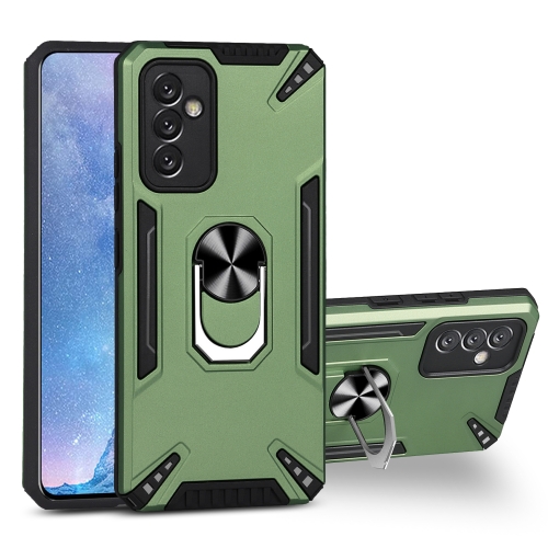 

For Samsung Galaxy A82 5G PC + TPU Protective Case with 360 Degrees Rotatable Ring Holder(Dark Green)