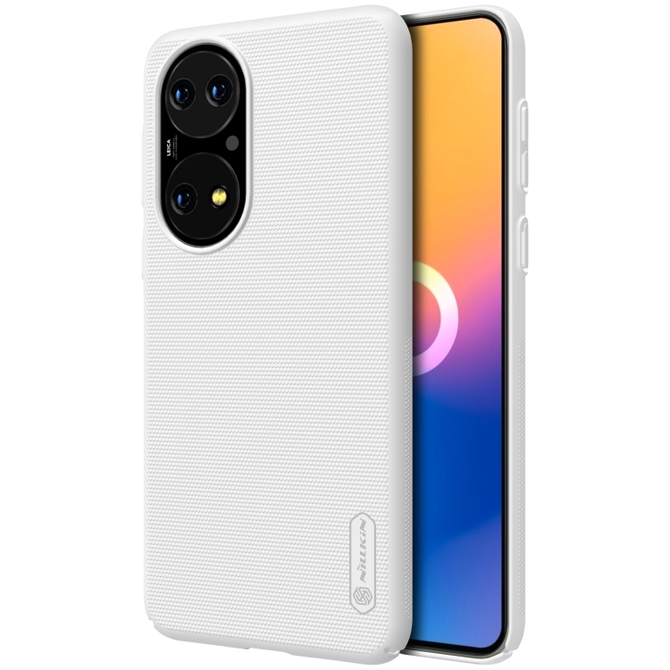 

For Huawei P50 NILLKIN Frosted Concave-convex Texture PC Protective Case(White)
