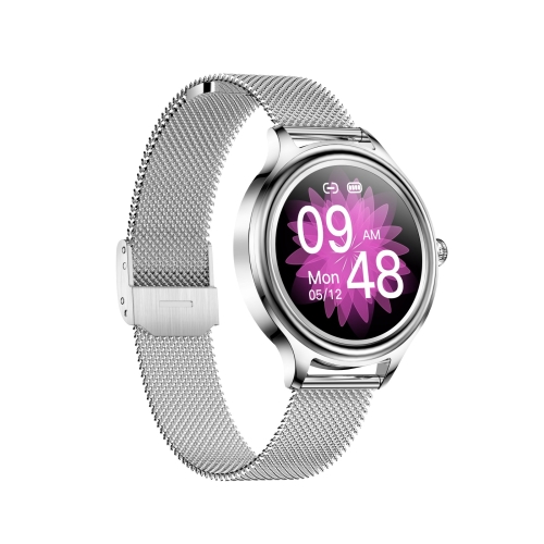 

ZX10 1.09 inch HD Color Screen Bluetooth 5.0 IP68 Waterproof Women Smart Watch, Support Sleep Monitor / Menstrual Cycle Reminder / Heart Rate Monitor / Blood Oxygen Monitoring, Style:Steel Strap(Silver)