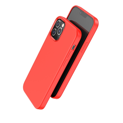 

hoco Pure series Silicone Protective Case For iPhone 13 Pro(Red)